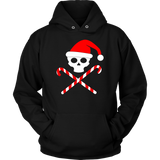 Christmas - Skull and Candy Canes Hoodie