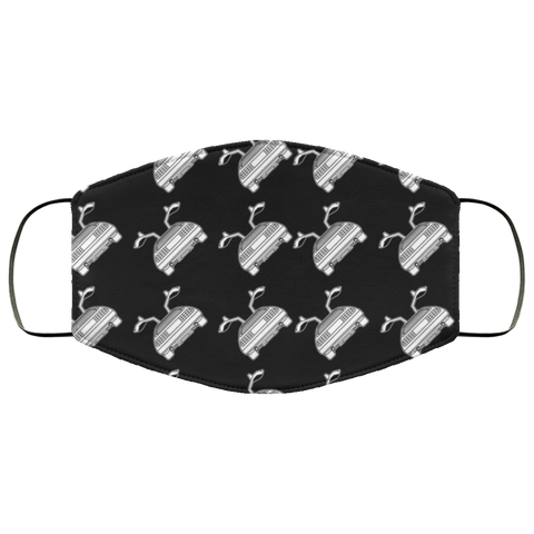 DeLorean Rear Patterned Face Mask Cover