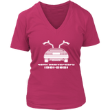 DeLorean Rear - 40th Anniversary Shirt - V-Neck