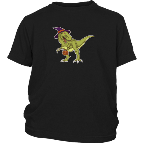 Trick-or-treating T-Rex Kids Shirt